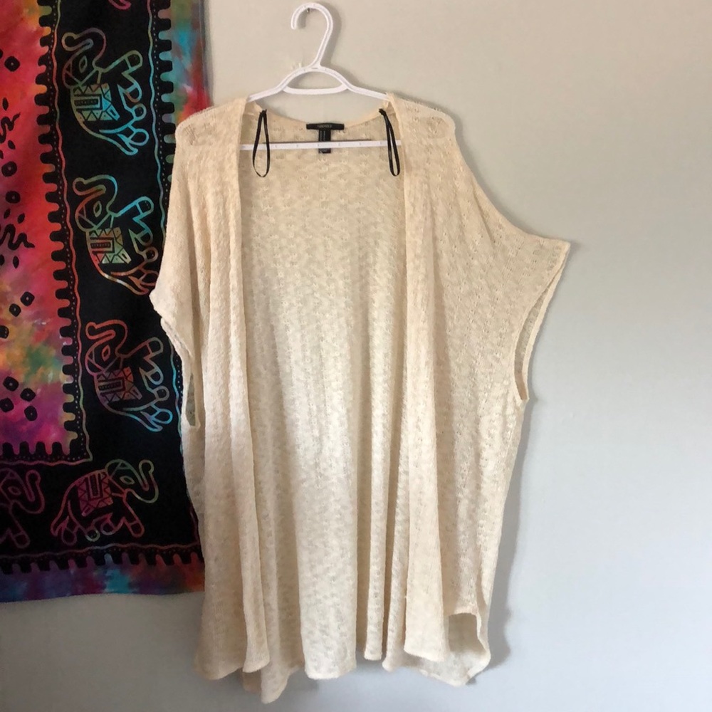 Forever 21 light weight shorter sleeved cardigan.